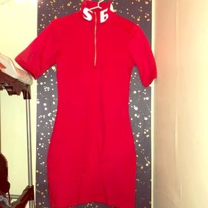 Bones BodyCon Zip up Dress